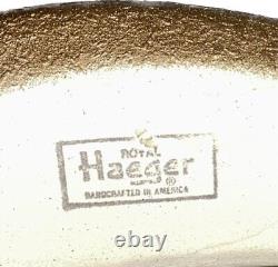 Royal Haeger Gold Recumbent Cat Large Ceramic Sculpture MCM Modernist Art Deco