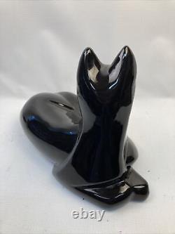 Royal Haeger Pottery Reclining Cat Figure #6063 1992 Excellent Condition RARE