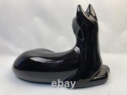 Royal Haeger Pottery Reclining Cat Figure #6063 1992 Excellent Condition RARE