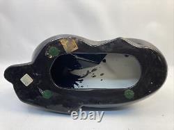 Royal Haeger Pottery Reclining Cat Figure #6063 1992 Excellent Condition RARE