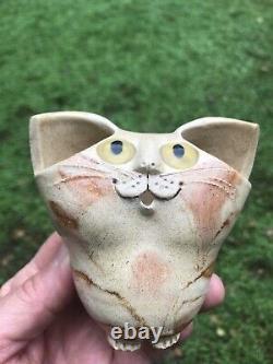 SCHAER CAT Australian Pottery Yellow Eyes Burmese Excellent Condition