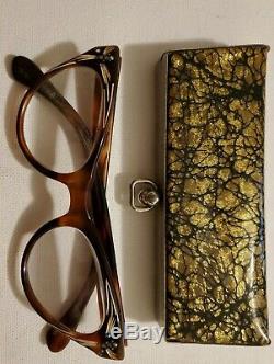 SOL MOSCOT Vintage Case & Glasses Rare Sol Moscot Case & Cats Eye glasses
