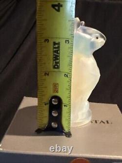Sabino glass large cat sparkle eyes Figurine 3 1/2 Tall