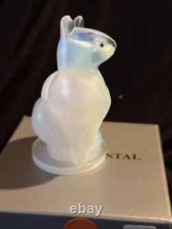 Sabino glass large cat sparkle eyes Figurine 3 1/2 Tall