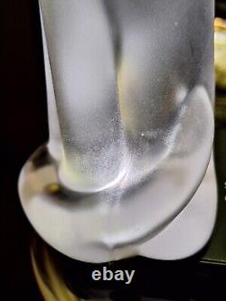 Sèvres Frosted Crystal Chat Debout Standing Cat Figurine (French, Art Deco)