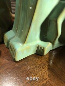 Shearwater Pottery Art Deco Glazed CAT Statue Figure