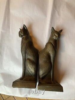 Siamese Cat Set Of Bookends Art Deco Cubist Style