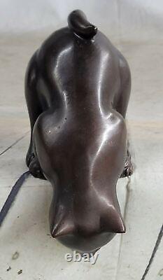 Sitting cat bronze by Nardini signed Sculpture Art Deco Figurine Figure Artwork