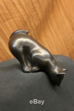 Sitting cat bronze by Nardini signed Sculpture Art Deco Figurine Figure Artwork