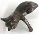 Sitting Cat Bronze By Nardini Signed Sculpture Art Deco Figurine Figure Statue