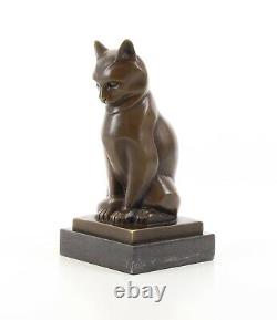 Solid Bronze Cat Genuine Bronze Statue Figure Sculpture Figurine See My Items