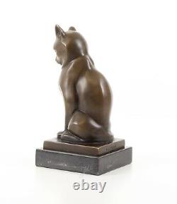 Solid Bronze Cat Genuine Bronze Statue Figure Sculpture Figurine See My Items