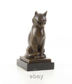 Solid Bronze Cat Genuine Bronze Statue Figure Sculpture Figurine See My Items