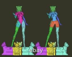 Steampunk Cat Woman 3D Printing Unpainted Figure Model GK Blank Kit New In Stock