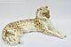 Superb German Nymphenburg Porcelain Figurine Big Cat Leopard Th. Karner