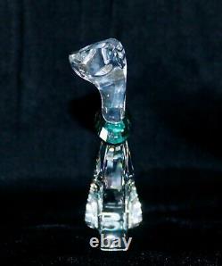 Swarovski Crystal Cat Wearing Green Collar #289478 IOB COA