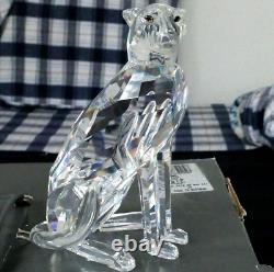 Swarovski Crystal Cheetah Cat 1994 African Wildlife Theme Mint In Box