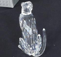 Swarovski Crystal Cheetah Cat 1994 African Wildlife Theme Mint In Box