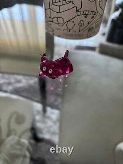 Swarovski Lovlots Emily House Of Cats Pink Cat Kitten Crystal Figurine 995045