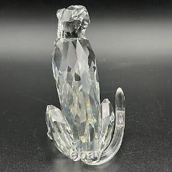 Swarovski Silver Crystal Cheetah Figurine 7610NR000001 1994 With Box Retired