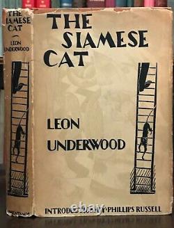 THE SIAMESE CAT Underwood, 1st and Limited Ed, 1928 CATS ART DECO WOODCUTS