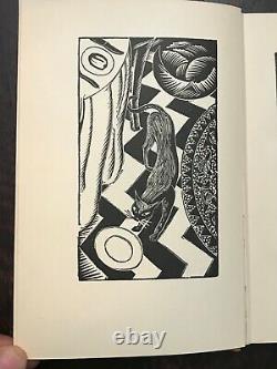 THE SIAMESE CAT Underwood, 1st and Limited Ed, 1928 CATS ART DECO WOODCUTS