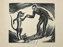 THE SIAMESE CAT Underwood, 1st and Limited Ed, 1928 CATS ART DECO WOODCUTS