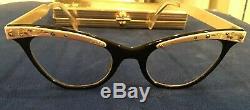 TRUE Vintage Women's 50's LIBERTY- SUPERIOR OPTICAL Cat Eye Glasses 5.5