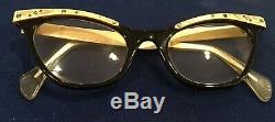 TRUE Vintage Women's 50's LIBERTY- SUPERIOR OPTICAL Cat Eye Glasses 5.5