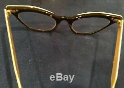 TRUE Vintage Women's 50's LIBERTY- SUPERIOR OPTICAL Cat Eye Glasses 5.5