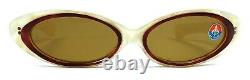 Unique Vintage Cat Eye Art Deco Sunglasses 1950's New Old Stock White Hand Made