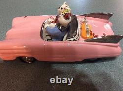 VILLEROY & BOCH Benedikt Automobile Cat Pink Cadillac Figurine NO BOX