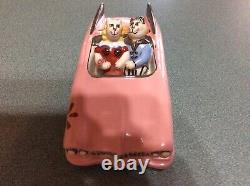 VILLEROY & BOCH Benedikt Automobile Cat Pink Cadillac Figurine NO BOX