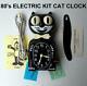 Vintage 80s Electric-black Kit Cat Klock-kat Clock Original Motor Rebuilt-works