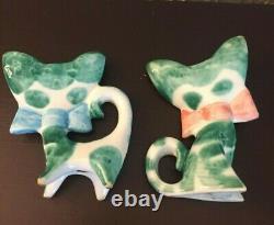 VINTAGE CALIFORNIA POTTERY CATS by Anthony Freeman Mcfarlin