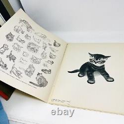 VINTAGE Clare Turlay Newberry Cats A Portfolio 15 Lithographs Prints Art KB23