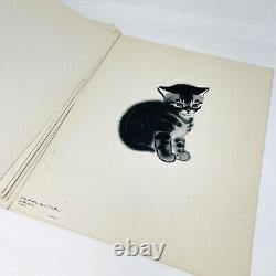 VINTAGE Clare Turlay Newberry Cats A Portfolio 15 Lithographs Prints Art KB23