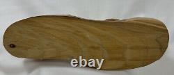 VINTAGE OLIVE WOOD HAND CARVED PANTHER LION TIGER Jaguar FIGURINE STATUE