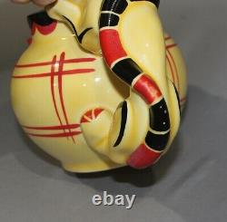 Very Rare Czech Ditmar Urbach Deco Cat Pitcher Czechoslovakia