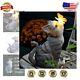 Vibrant Solar Led Cat And Butterfly Outdoor Statue For Lawn And Patio Decoration