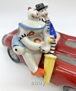 Villeroy & Boch Porcelain Benedikt Cats Old Timer Red Automobile Car Figurine