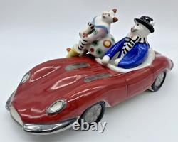 Villeroy & Boch Porcelain Benedikt Cats Old Timer Red Automobile Car Figurine