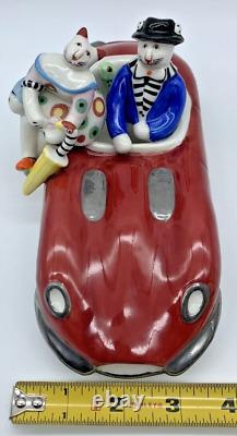 Villeroy & Boch Porcelain Benedikt Cats Old Timer Red Automobile Car Figurine