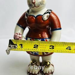 Villeroy & Boch Whimsical Cat Figurine Vintage Tomcat Signed Rosemary Benedikt