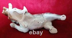 Vintage 1906-1935 Carl Scheidig Germany Porcelain Tabby Gray Cat & Teddy Bear