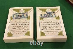 Vintage 1930s ART DECO Saks Fifth Ave 2 Sets DONDORF Playing Cards WoW Black Cat