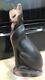 Vintage 20 Modern Deco Stone Cat Egyptian Feline Floor Statue Doorstop