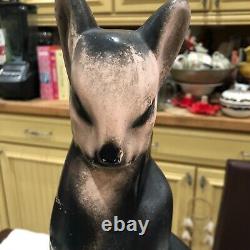Vintage 20 MODERN Deco Stone Cat EGYPTIAN FELINE Floor Statue DOORSTOP