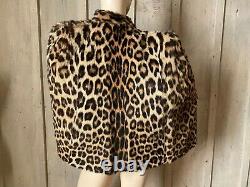 Vintage 40s Geoffroys Cat Fur Cape Stole Leopard Look not Lippi or Lynx OSFM