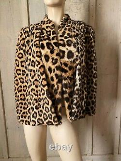 Vintage 40s Geoffroys Cat Fur Cape Stole Leopard Look not Lippi or Lynx OSFM